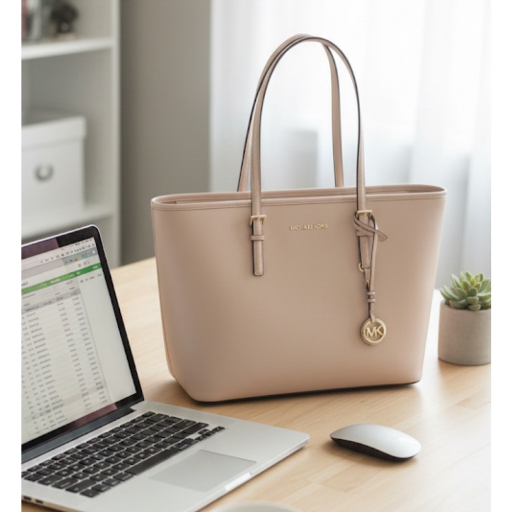 Nwt Michael Kors Blush Pink Tote Bag jet set travel nwt